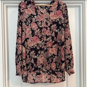Pleione: Floral Print Women's Top